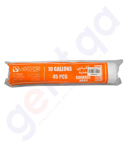 Buy Vibgyor Trash Bag 10 Gallon- 45pcs Online in Doha Qatar