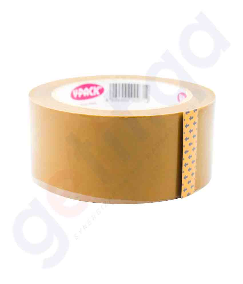 Buy V-Pack Bopp Brown Tape 2-Y100 Price Online Doha Qatar