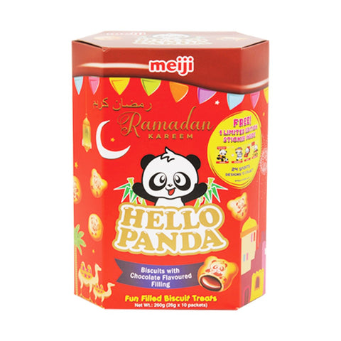 GETIT.QA- Qatar’s Best Online Shopping Website offers MEIJI HELLO CHOCOLATE FLAVOURED FILLING PANDA BISCUITS 260G at the lowest price in Qatar. Free Shipping & COD Available!