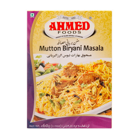 GETIT.QA- Qatar’s Best Online Shopping Website offers AHMED MUTTON BIRYANI MASALA 60G at the lowest price in Qatar. Free Shipping & COD Available!
