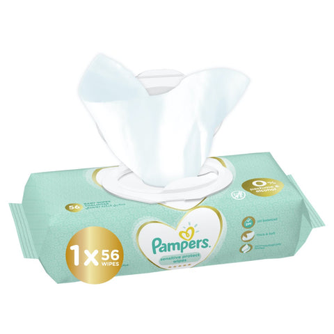 GETIT.QA- Qatar’s Best Online Shopping Website offers PAMPERS BABY WIPES SENSITIVE-- 56 PCS at the lowest price in Qatar. Free Shipping & COD Available!