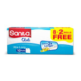 GETIT.QA- Qatar’s Best Online Shopping Website offers SANITA CLUB TOILET TISSUE PLAIN 2PLY 10 ROLLS at the lowest price in Qatar. Free Shipping & COD Available!