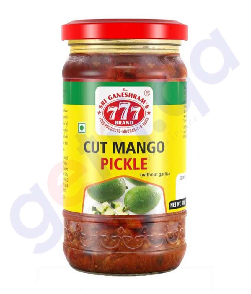 BUY 777 CUT MANGO PICKLE 300GM IN QATAR | HOME DELIVERY WITH COD ON ALL ORDERS ALL OVER QATAR FROM GETIT.QA