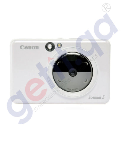 Buy Canon Zoemini S Camera with Printer Pearl White Online Doha Qatar
