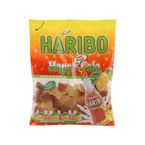 GETIT.QA- Qatar’s Best Online Shopping Website offers HARIBO SOUR HAPPY COLA SOUR FRESH 160 G at the lowest price in Qatar. Free Shipping & COD Available!