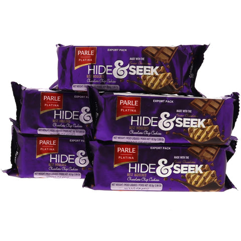 GETIT.QA- Qatar’s Best Online Shopping Website offers PARLE HIDE & SEEK CHOCOLATE CHIP COOKIES 5 X 82.5 G at the lowest price in Qatar. Free Shipping & COD Available!