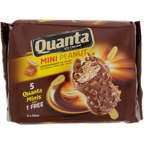 GETIT.QA- Qatar’s Best Online Shopping Website offers QUANTA MINI PEANUT ICE CREAM STICK 6 X 50 ML at the lowest price in Qatar. Free Shipping & COD Available!