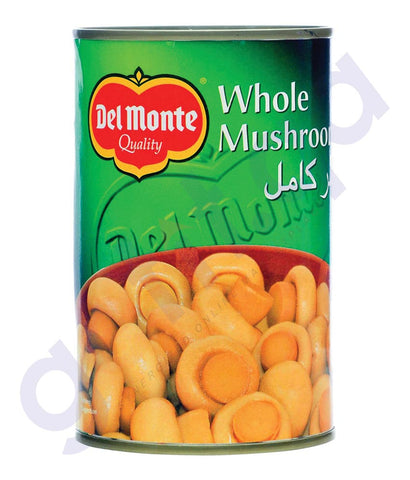 BUY BEST PRICED DEL MONTE MUSHROOM WHOLE 400 GM IN QATAR