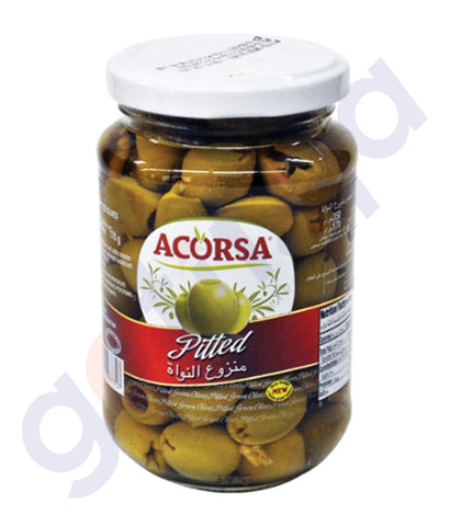 BUY BEST PRICED ACORSA OLIVES GREEN PITTED JAR 170GM ONLINE IN QATAR