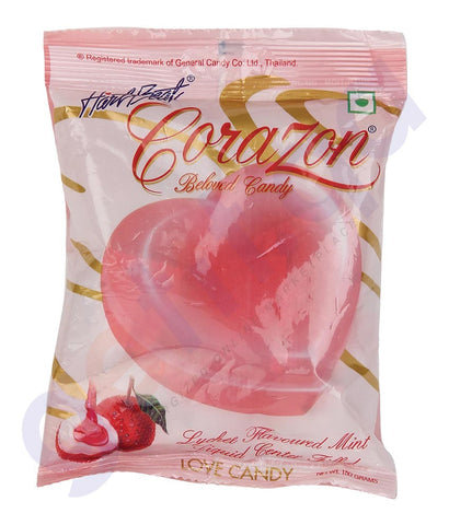 BUY BEST QUALITY HARTBEAT CANDY CORAZON LYCHEE 150GM IN QATAR