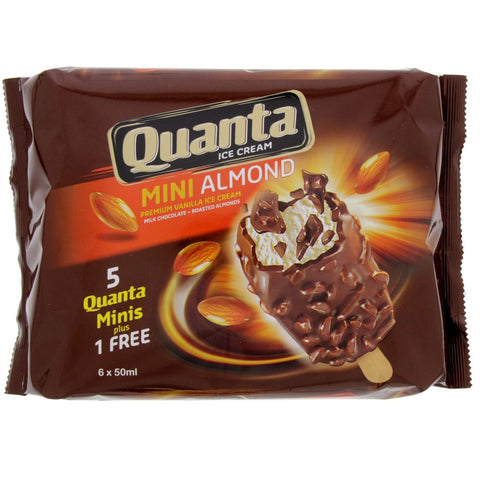GETIT.QA- Qatar’s Best Online Shopping Website offers QUANTA MINI ALMOND ICE CREAM STICK 6 X 50 ML at the lowest price in Qatar. Free Shipping & COD Available!