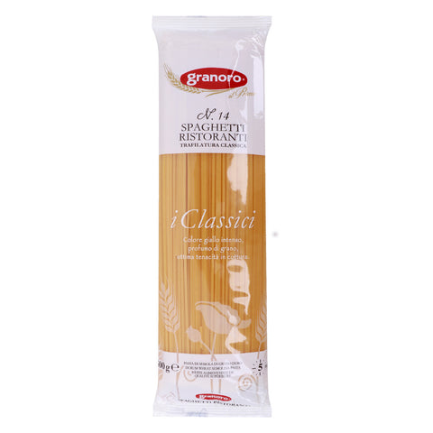 GETIT.QA- Qatar’s Best Online Shopping Website offers GRANORO RISTORANTI SPAGHETTI NO. 14 500 G at the lowest price in Qatar. Free Shipping & COD Available!