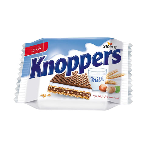 GETIT.QA- Qatar’s Best Online Shopping Website offers STORCK KNOPPERS WAFER WITH MILK & HAZELNUT FLAVOUR 25 G at the lowest price in Qatar. Free Shipping & COD Available!