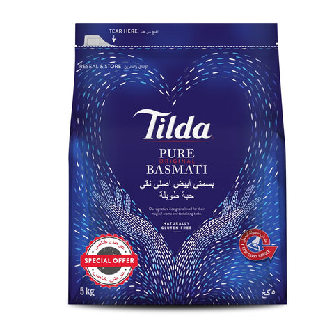 GETIT.QA- Qatar’s Best Online Shopping Website offers TILDA BASMATI RICE VALUE PACK 5KG at the lowest price in Qatar. Free Shipping & COD Available!!