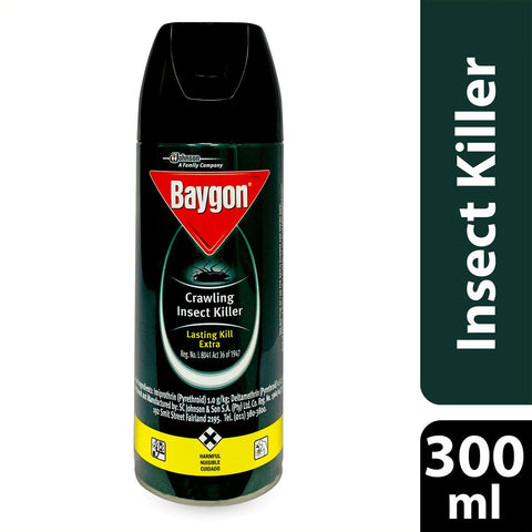 GETIT.QA- Qatar’s Best Online Shopping Website offers BAYGON CRAWLING INSECT KILLER LASTING KILL EXTRA GREEN 300ML at the lowest price in Qatar. Free Shipping & COD Available!