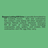 GETIT.QA- Qatar’s Best Online Shopping Website offers BAYGON CRAWLING INSECT KILLER LASTING KILL EXTRA GREEN 300ML at the lowest price in Qatar. Free Shipping & COD Available!