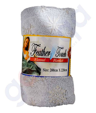 Buy Feather Touch Fleece Double Blanket Online in Doha Qatar