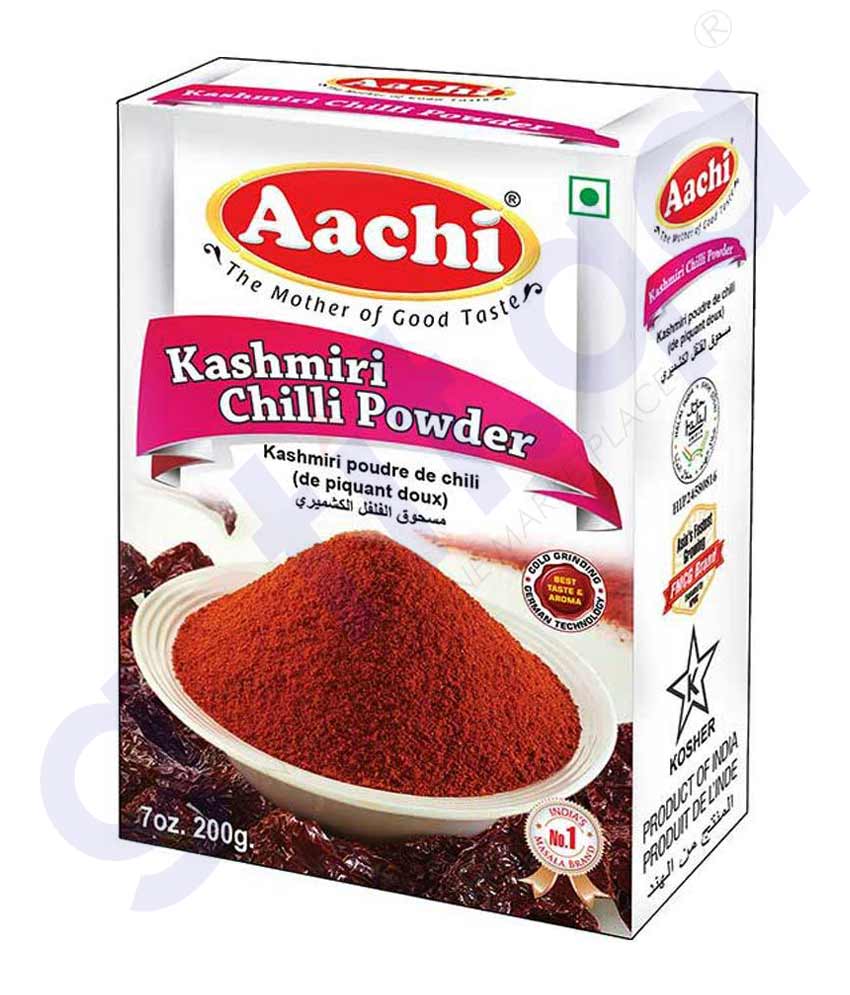BUY AACHI KASHMIRI CHILLI POWDER 200GM IN QATAR | HOME DELIVERY WITH COD ON ALL ORDERS ALL OVER QATAR FROM GETIT.QA