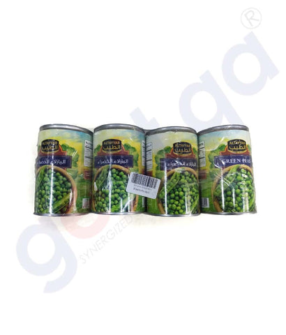 Buy AlTayyab Green Peas 4X400g Price Online Doha Qatar