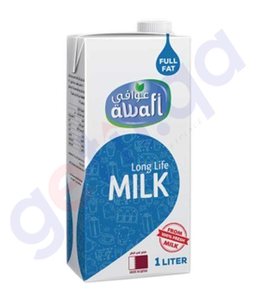 BUY AWAFI LONG LIFE MILK 1 LITER IN QATAR | HOME DELIVERY WITH COD ON ALL ORDERS ALL OVER QATAR FROM GETIT.QA