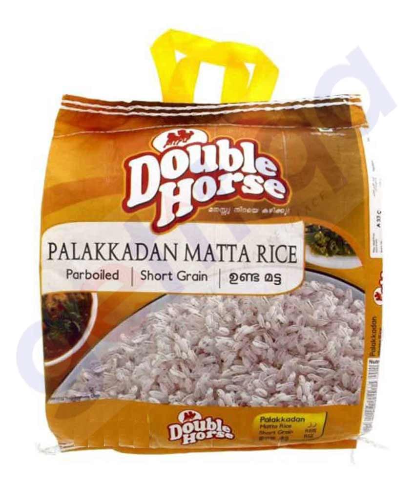 BUY DOUBLE HORSE PALAKKANDAN (SHORT GRAIN) MATTA RICE  IN QATAR | HOME DELIVERY WITH COD ON ALL ORDERS ALL OVER QATAR FROM GETIT.QA