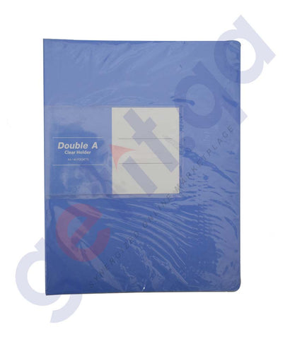 Buy Double A Clear Holder Light Blue 40 Pockets Doha Qatar