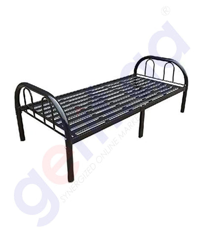 BUY STEEL BUNK BED 90CM X 190CM BLACK STIPES BASE MADE IN CHINA IN QATAR | HOME DELIVERY WITH COD ON ALL ORDERS ALL OVER QATAR FROM GETIT.QA  