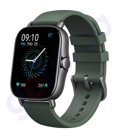 BUY AMAZFIT SMART WATCH GTS 2E GREEN IN QATAR | HOME DELIVERY WITH COD ON ALL ORDERS ALL OVER QATAR FROM GETIT.QA