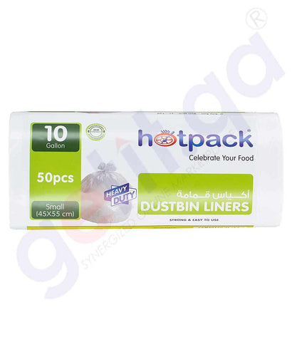 BUY HOTPACK DUSTBIN LINERS WHITE ROLLSMALL (45 X 55 CM) 50 PCS IN QATAR, ONLINE AT GETIT.QA. CASH ON DELIVERY AVAILABLE