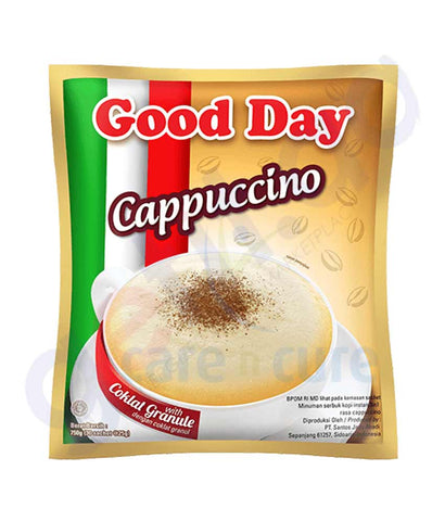 BUY GOOD DAY INSTANT COFFEE CAPPUCCINO 3 IN 1 BAG 20'S 25GM IN QATAR | HOME DELIVERY WITH COD ON ALL ORDERS ALL OVER QATAR FROM GETIT.QA