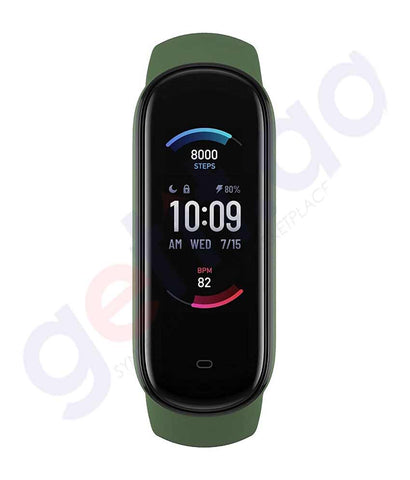 BUY AMAZFIT BRANDED SMART WATCH BAND 5 GREEN IN QATAR | HOME DELIVERY WITH COD ON ALL ORDERS ALL OVER QATAR FROM GETIT.QA