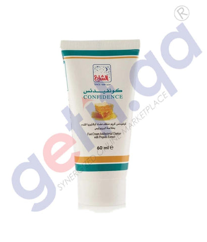 Al Shaya Confidence Foot Cream Antibacterial Cleanser 60 ml