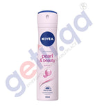 GETIT.QA | Buy Nivea Pearl & Beauty Spray Female 150ml in Doha Qatar