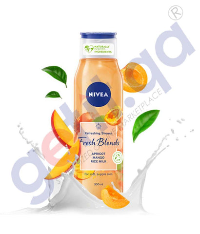 Nivea Shower Fresh Blends Apricot 300Ml