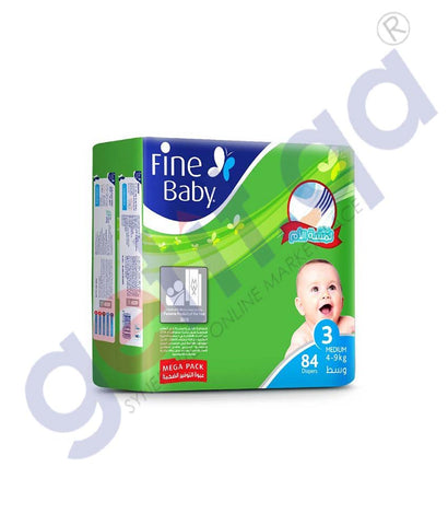 GETIT.QA | Buy Fine Baby Diaper Megapack Medium 84 Diapers Doha Qatar