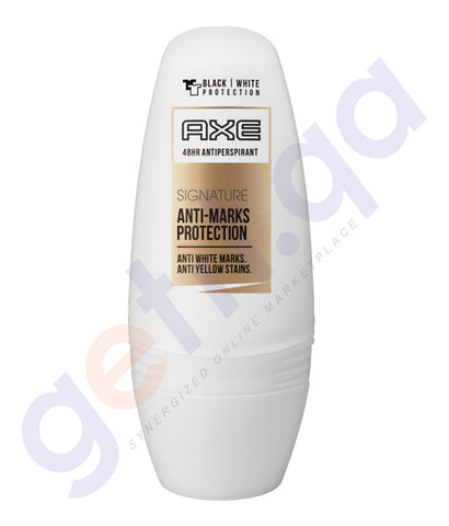 BUY AXE DEODORANT ROLL ON SIGNATURE (TRILOGY) 50ML IN QATAR