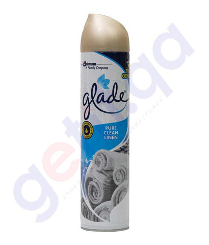 BUY GLADE AEROSOL PURE CLEAN LINEN 300ML IN QATAR | HOME DELIVERY WITH COD ON ALL ORDERS ALL OVER QATAR FROM GETIT.QA