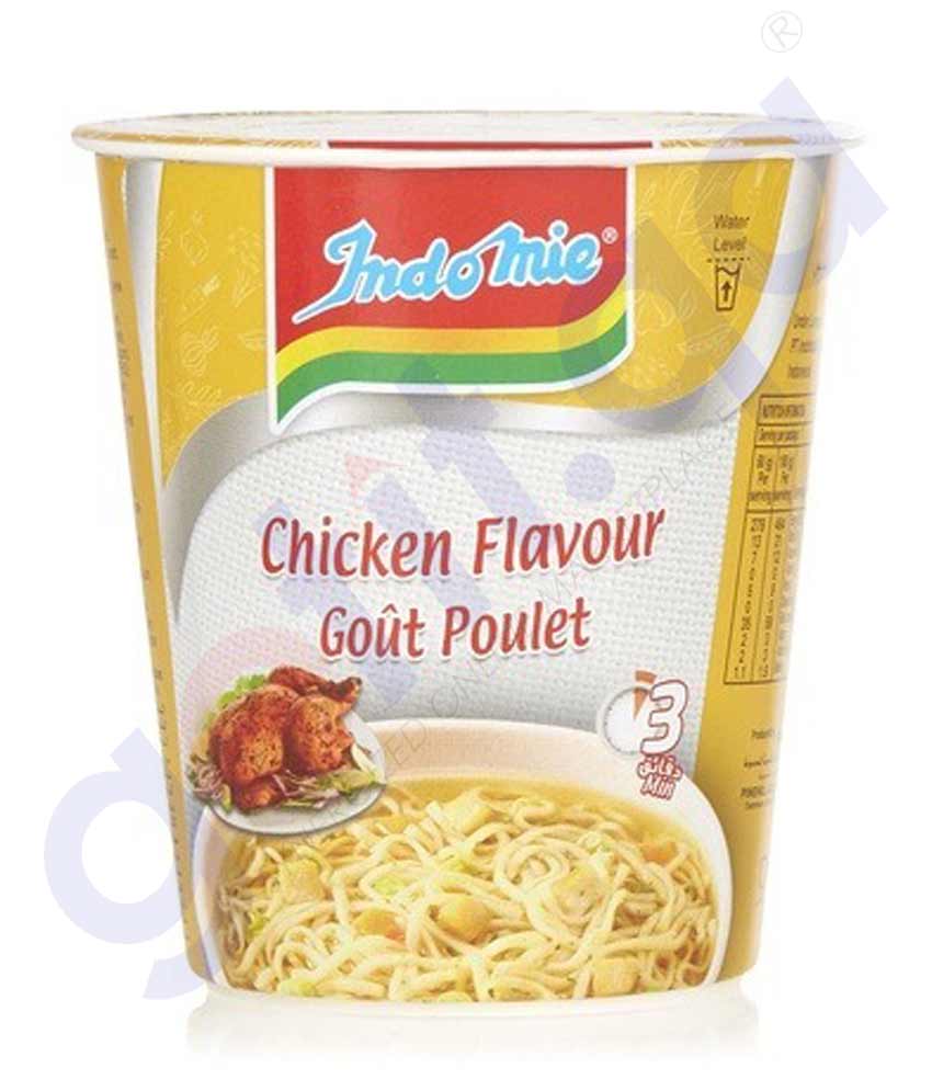 BUY INDOMIE CUP NOODLES CHICKEN 60GMS  IN QATAR | HOME DELIVERY WITH COD ON ALL ORDERS ALL OVER QATAR FROM GETIT.QA
