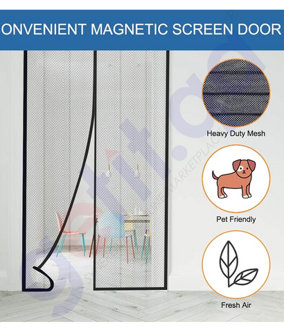 BUY MAGNETIC FLY SCREEN DOOR NET IN QATAR | HOME DELIVERY WITH COD ON ALL ORDERS ALL OVER QATAR FROM GETIT.QA