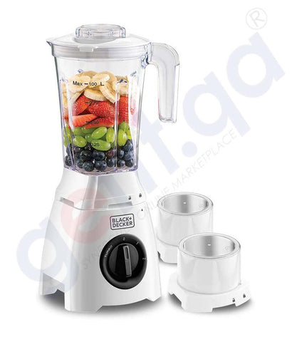 BUY BLACK+DECKER 400W BLENDER W/ GRINDER & GRATER MILL BL410-B5 IN QATAR | HOME DELIVERY WITH COD ON ALL ORDERS ALL OVER QATAR FROM GETIT.QA