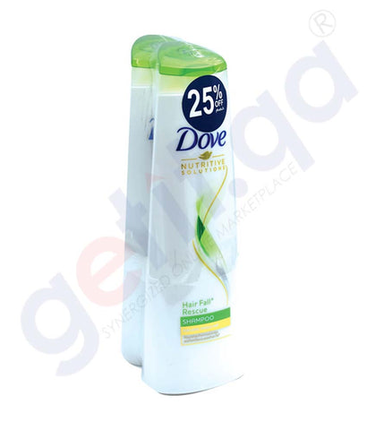 Buy Dove Shampoo 400ml Hair Fall Rescue Twin Pack Doha Qatar