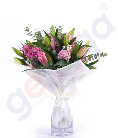 Buy Fleur-de Lys en Rose Hand Bouquet Online in Doha Qatar