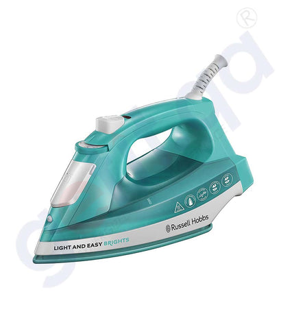 BUY RUSSEL HOBBS STEAM IRON 24840/RH LIGHT & EASY BRIGHTS IN QATAR | HOME DELIVERY WITH COD ON ALL ORDERS ALL OVER QATAR FROM GETIT.QA