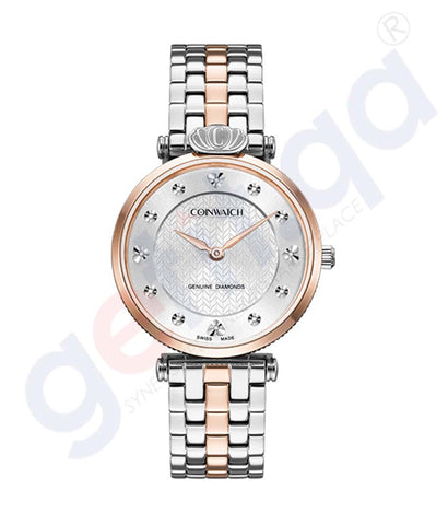IZA LADIES TT SILVER QUARTZ WATCH - C195RWH