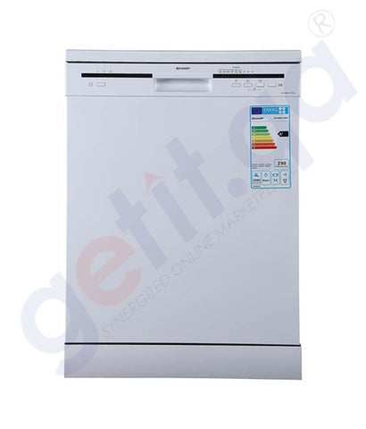 BUY SHARP DISHWASHER WHITE QW-MB612-WH2 IN QATAR | HOME DELIVERY WITH COD ON ALL ORDERS ALL OVER QATAR FROM GETIT.QA