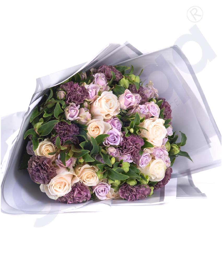GETIT.QA | Shop Premiere en Lilac Hand Bouquet Price Online Doha Qatar