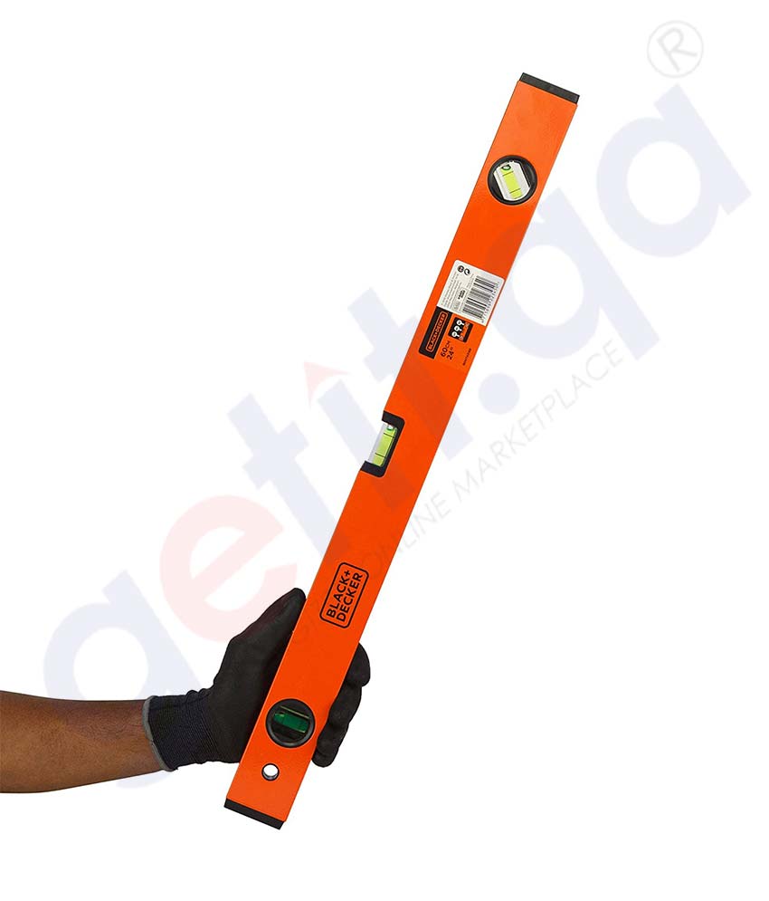 BLACK+DECKER BDHT43188 Aluminium Box Beam Level 40cm (Orange) Fast Shipping
