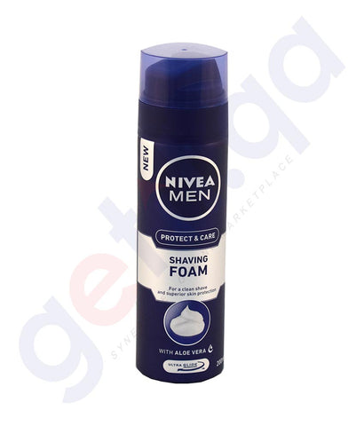 Buy Nivea Men Protect Care Shaving Foam 200ml in Doha Qatar