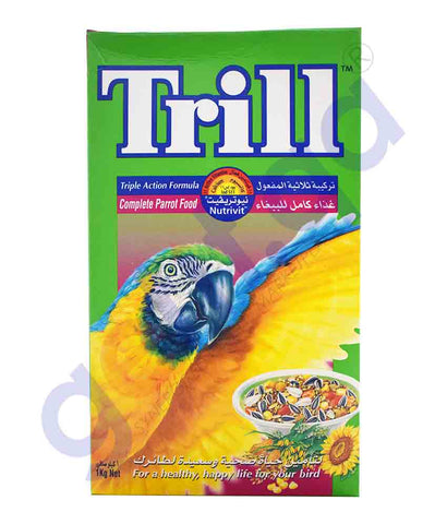 BUY TRILL NUTRIVIT COMPLETE PARROT FOOD 1 KG IN QATAR | HOME DELIVERY WITH COD ON ALL ORDERS ALL OVER QATAR FROM GETIT.QA