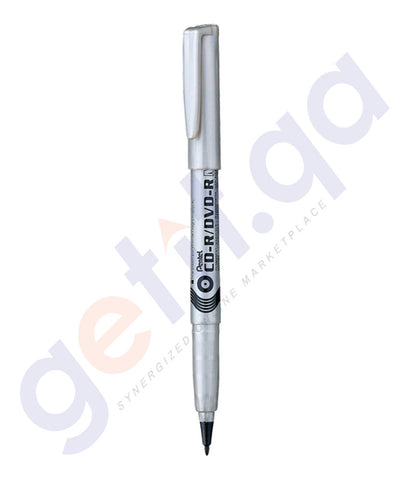 BUY PENTEL MARKER FOR CD/DVD - PACK OF 12 BLACK - PE-NMS51-A ONLINE IN QATAR
